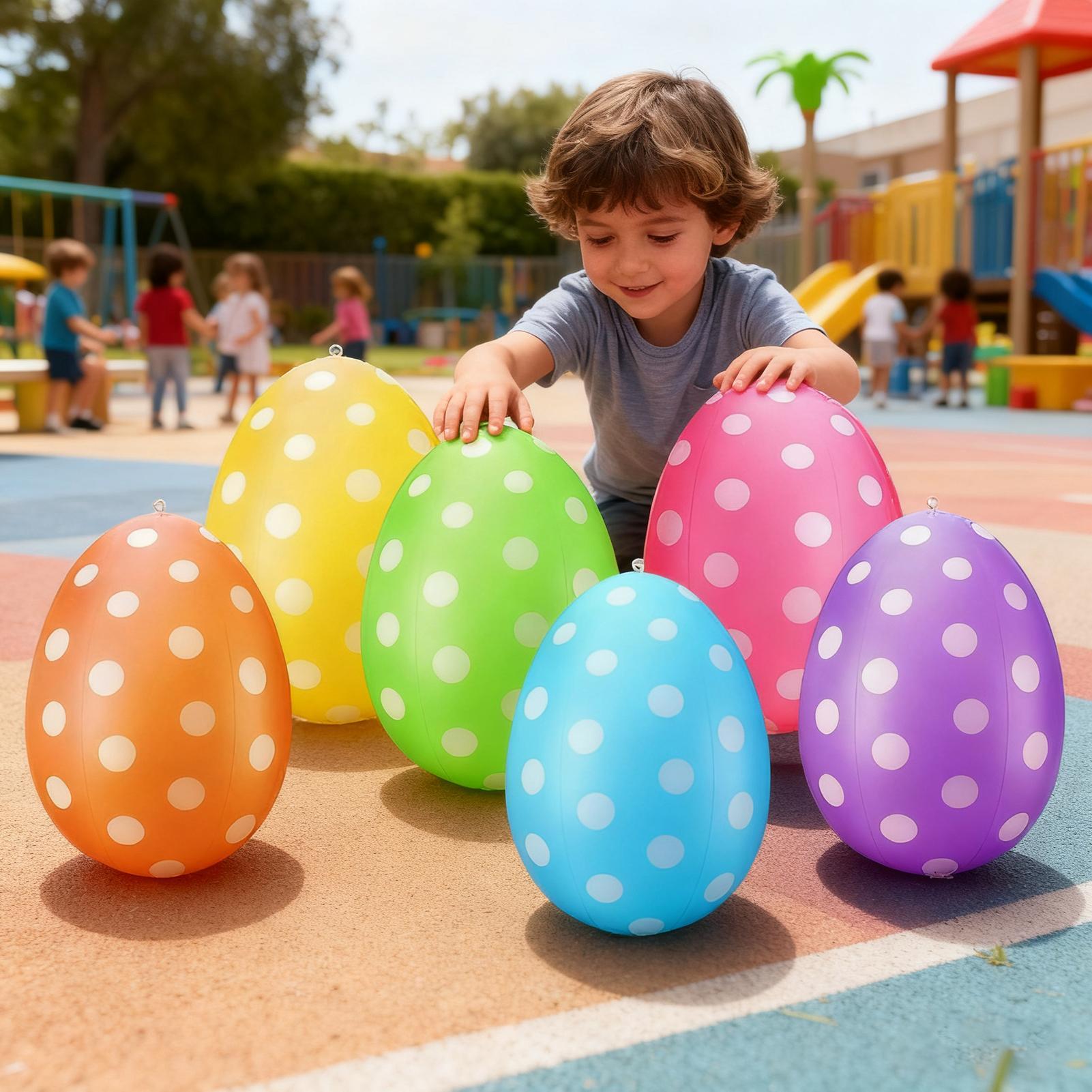 Party Games Easter Egg - Надувные пасхальные яйца, 6 шт./компл., пасхальные