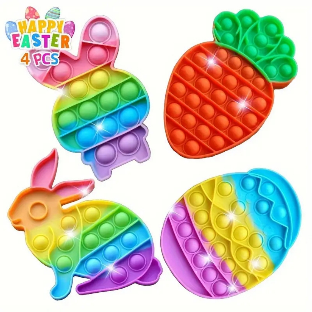 Party Games Easter Egg - Набор из 4 пасхальных кроликов, яйца,