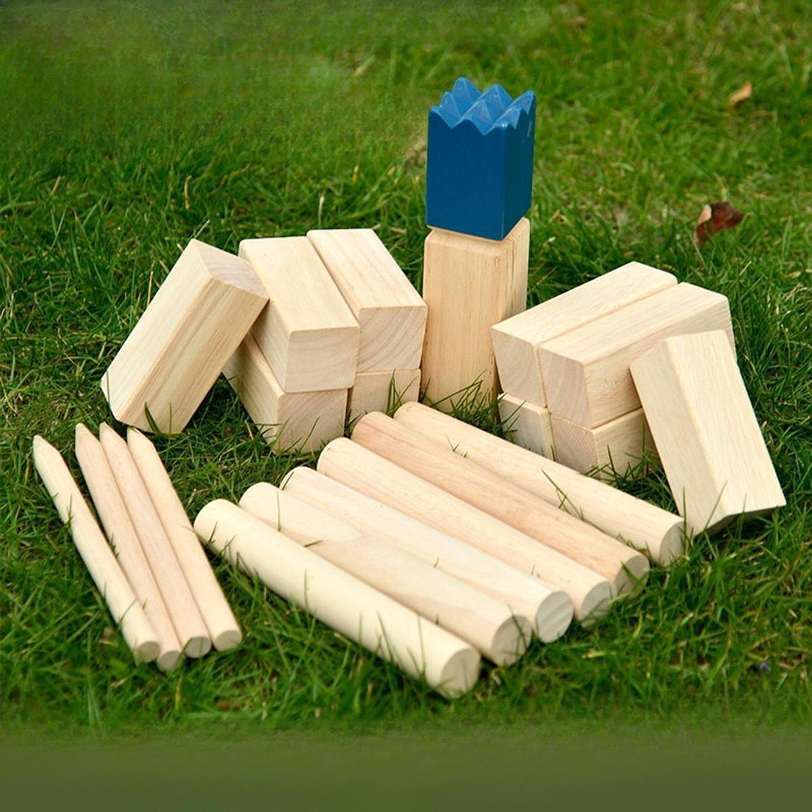 Набор для игры в деревянный ку – обзор и цена Kubb Game Yard