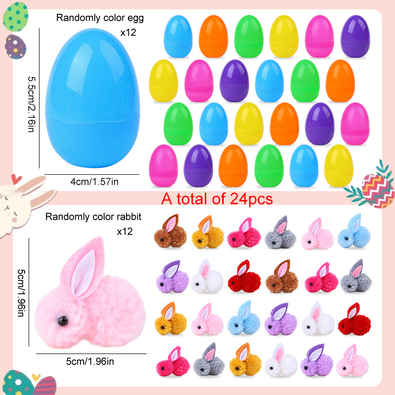 24 шт. милых пасхальных яиц с  – обзор и цена Party Games Easter Egg